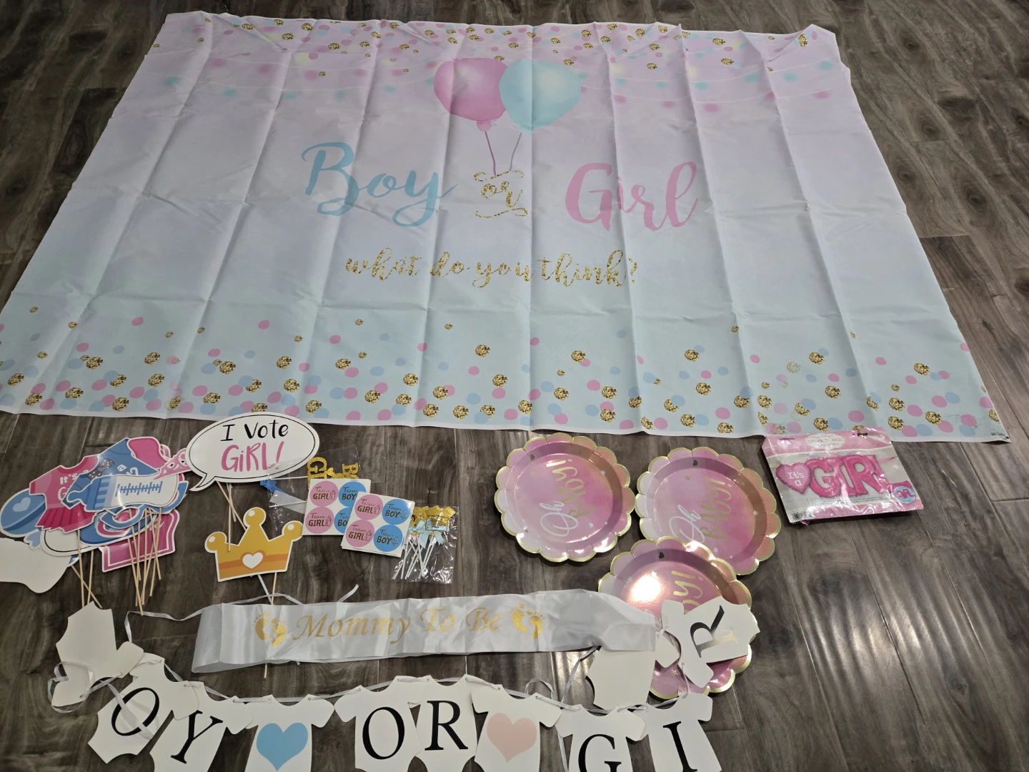 Baby Shower Decoration Set - Boy or Girl Theme