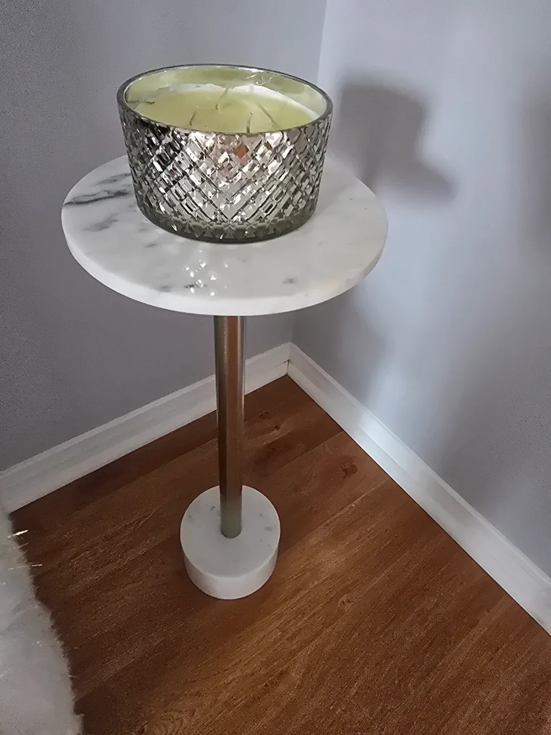 Accent Table with Marble Top