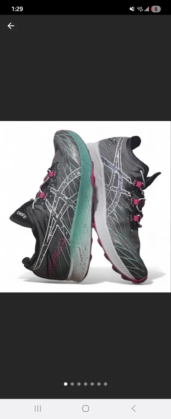 #cleanout 9.5 ASICS Gel-Flyte 7 Running Shoes – Black & Pink