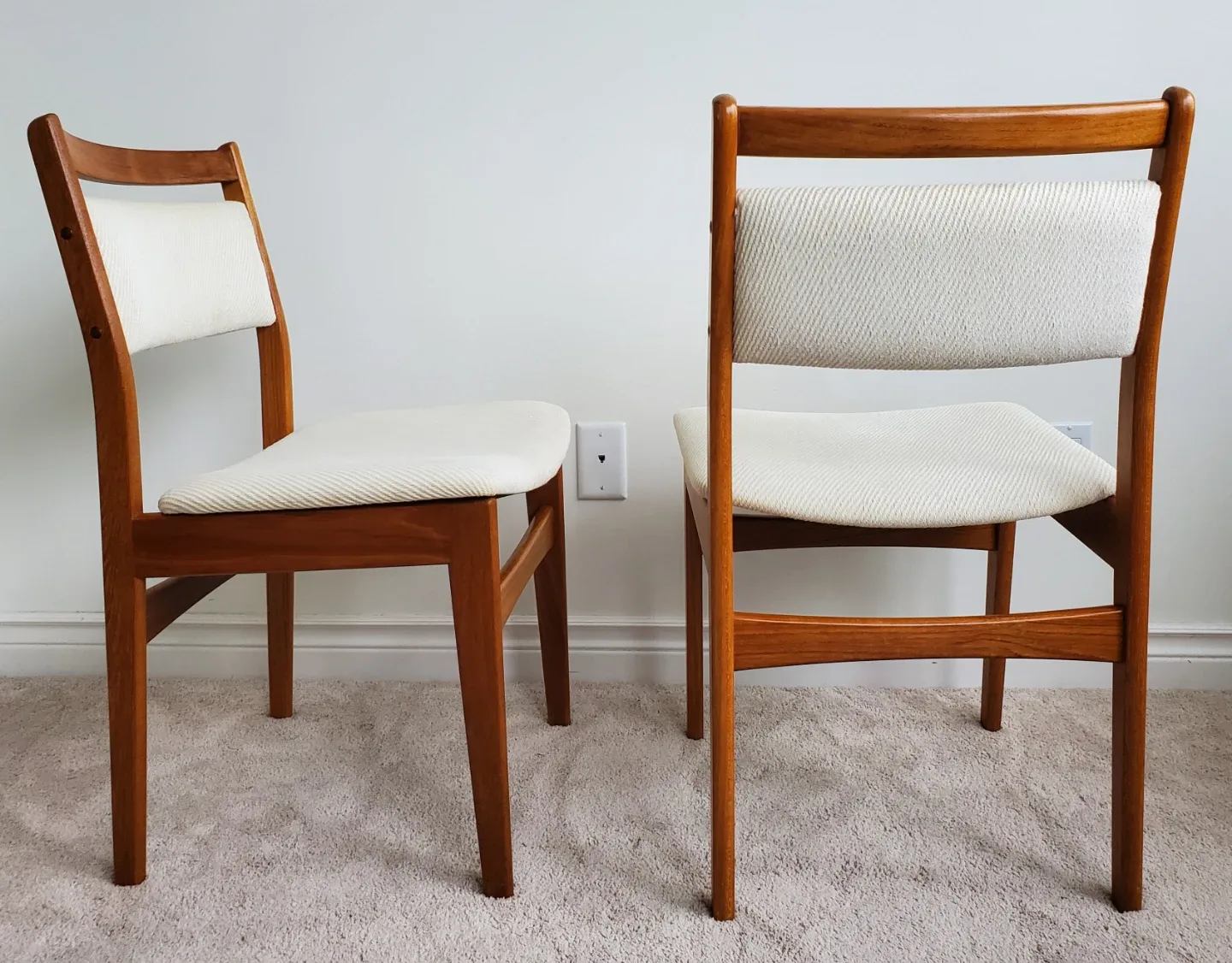 4 MCM Teak Dining Chairs by Nordic Furniture image indicator(3)
