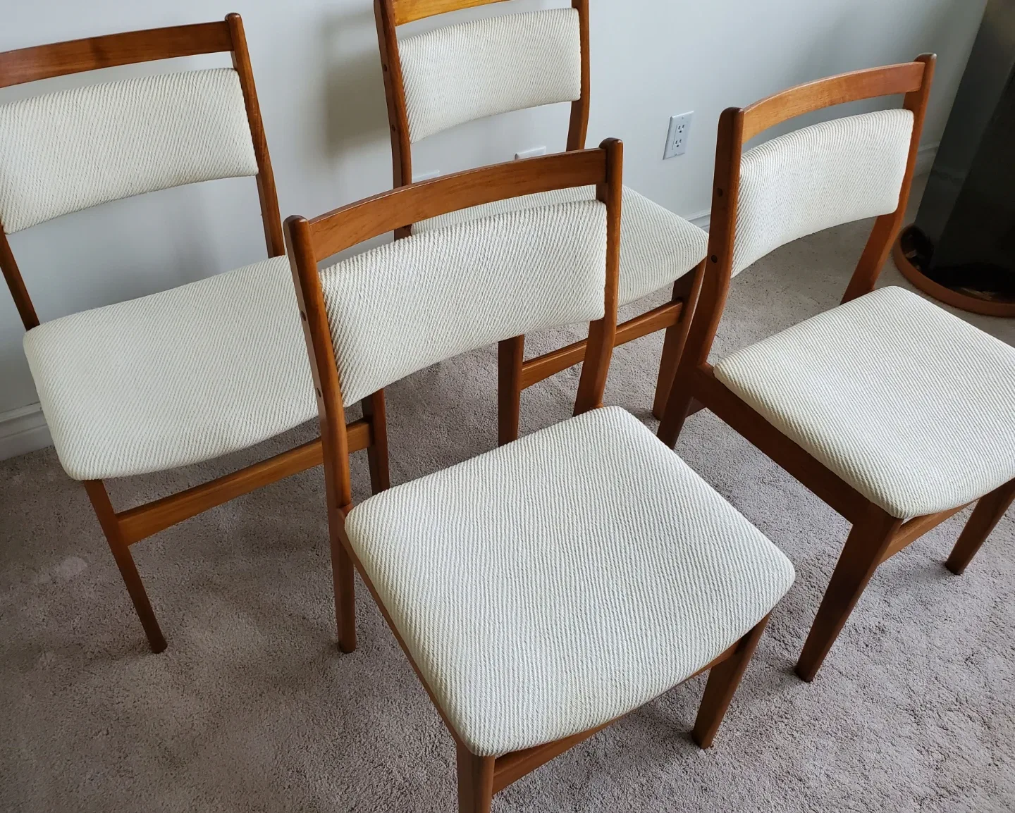 4 MCM Teak Dining Chairs by Nordic Furniture image indicator(5)