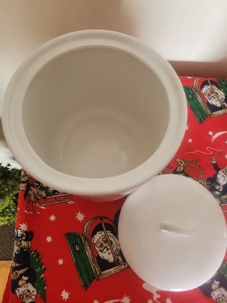 Vintage Floral Ceramic Canister🥕# clearout image indicator(2)