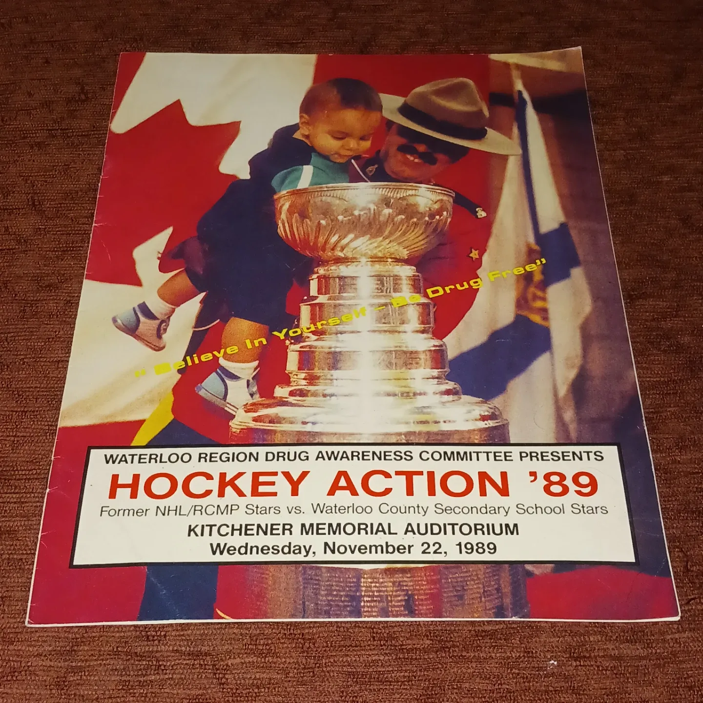 Hockey Action 1989 Kitchener Aud Program