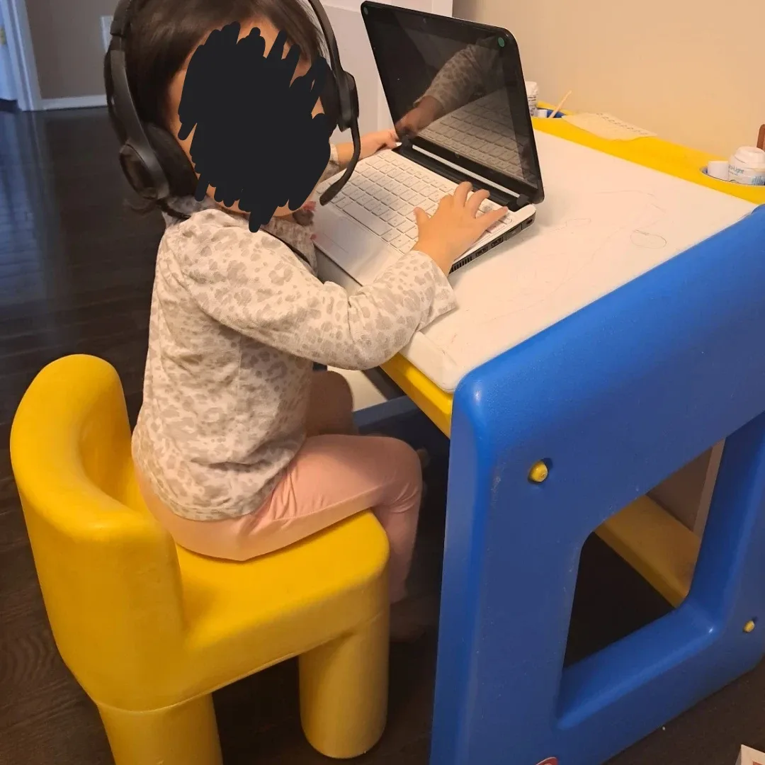 Little Tykes Kids' Activity Desk & Chair Set - Blue & Yellow