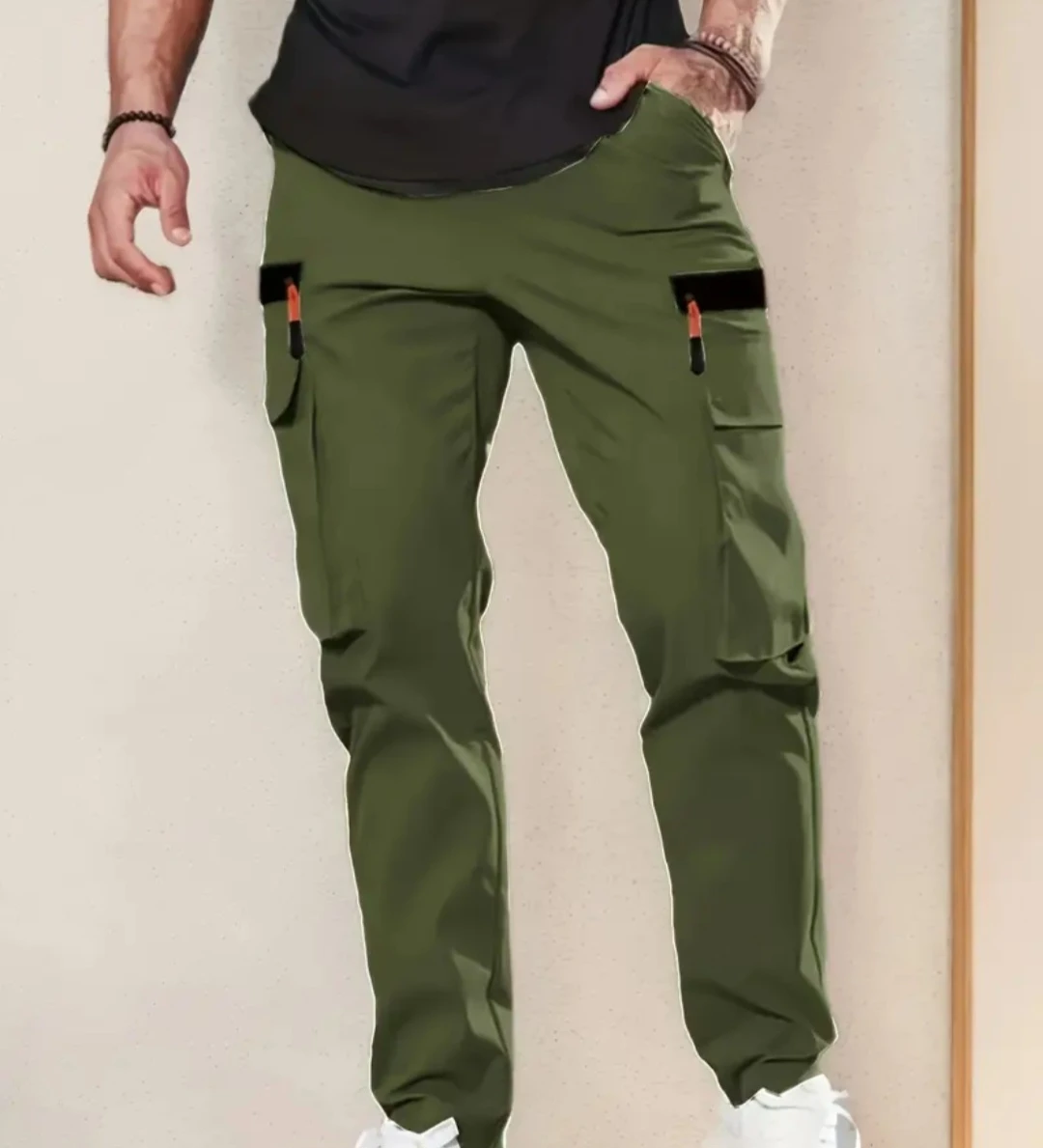 Cargo Pants with Zipper Pockets - Assorted Colours - photo 2