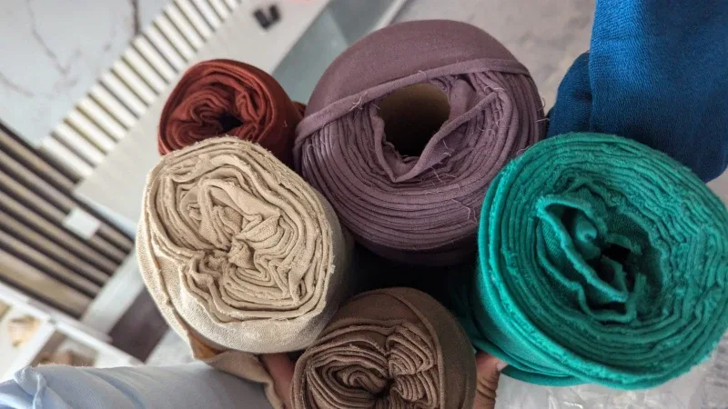 Assorted Cotton Jersey Knit Fabric Rolls