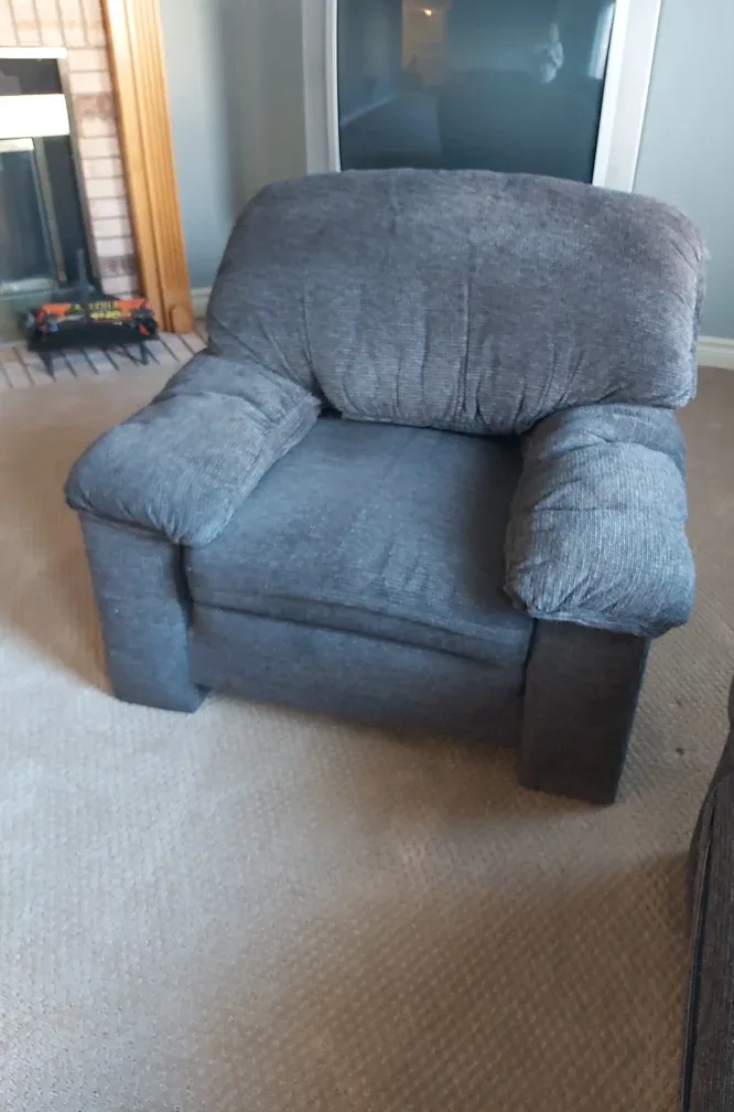 Couch 3 piece set blue gray image indicator(7)