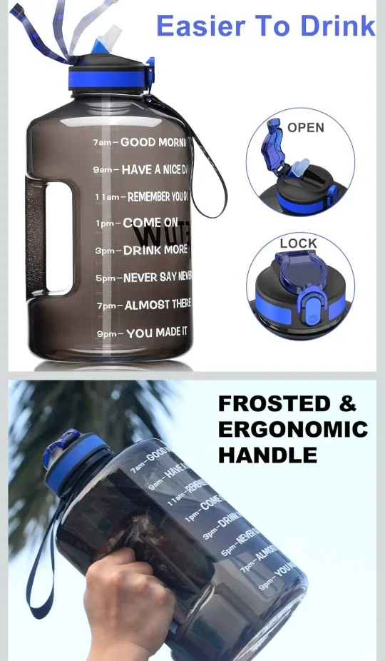 BuildLife 1 Gallon (3.78L) Sport Water Bottle #Cleanout image indicator(3)