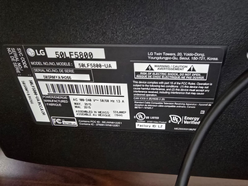 LG 50LF5800 50-inch LED TV - photo 4