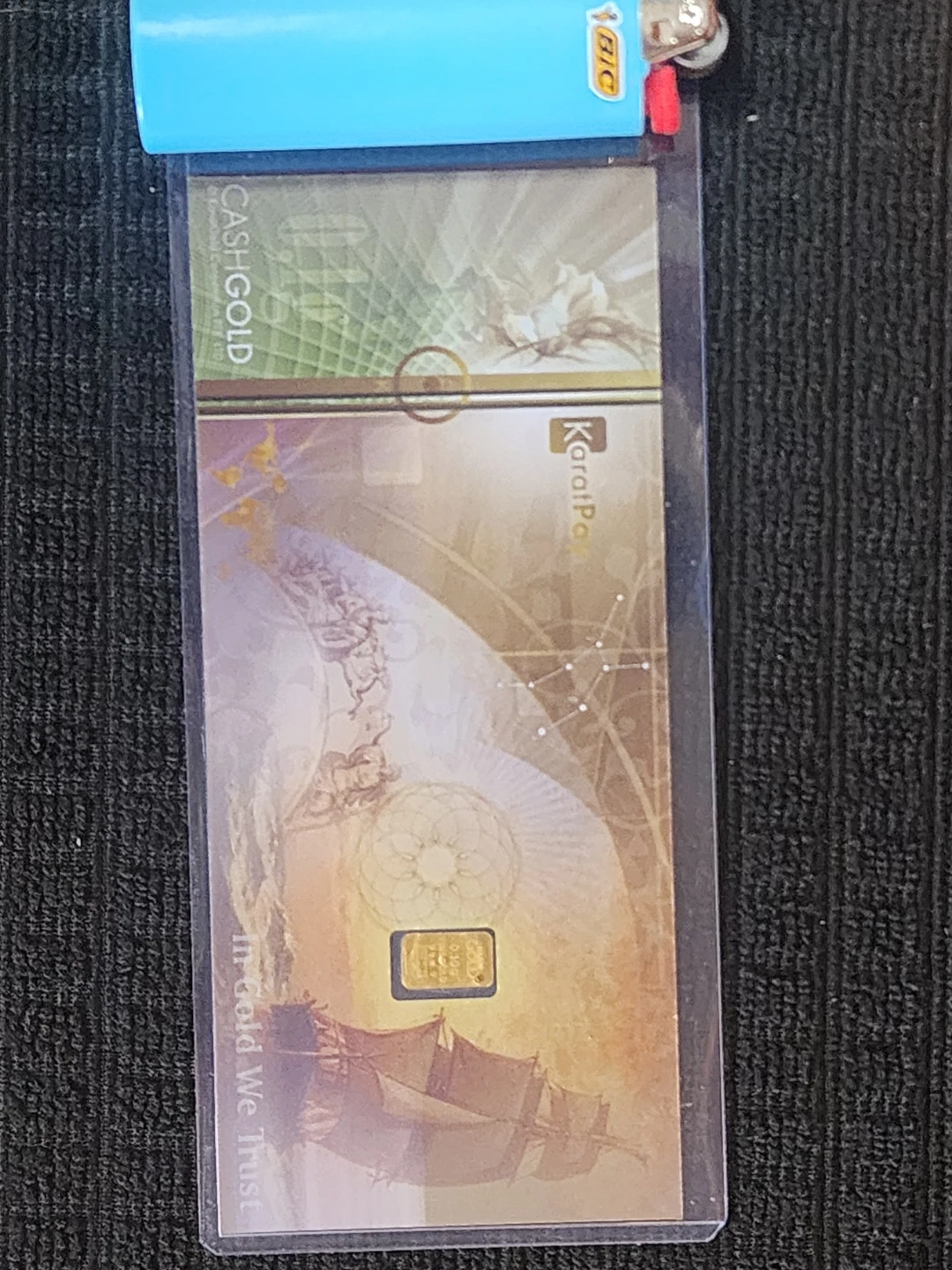 Karatbars CashGold 0.1g Fine Gold 999.9 - photo 2