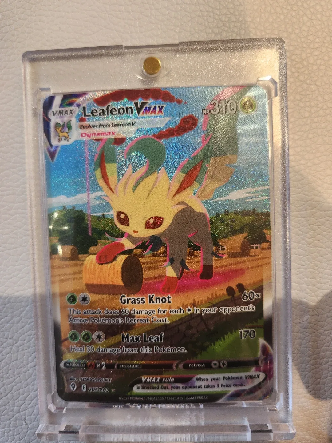 LEAFEON VMAX ALT ART SECRET 205/203