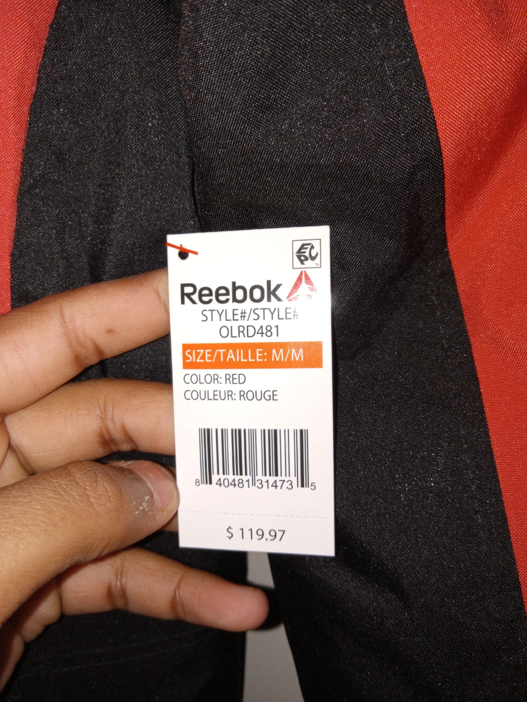 Reebok Red & Black Jacket - Size M - photo 3