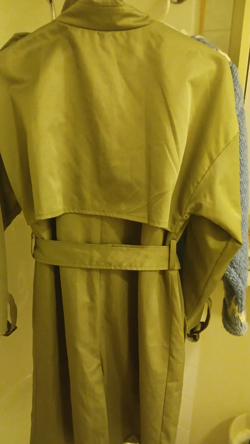 Olive Green Trench Coat image indicator(2)