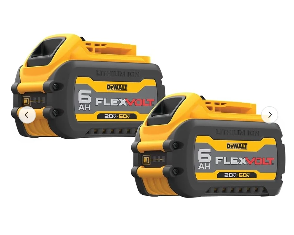 DEWALT DCB606-2 20V/60V Max Flexvolt 6.0  Ah Battery Dual Pack