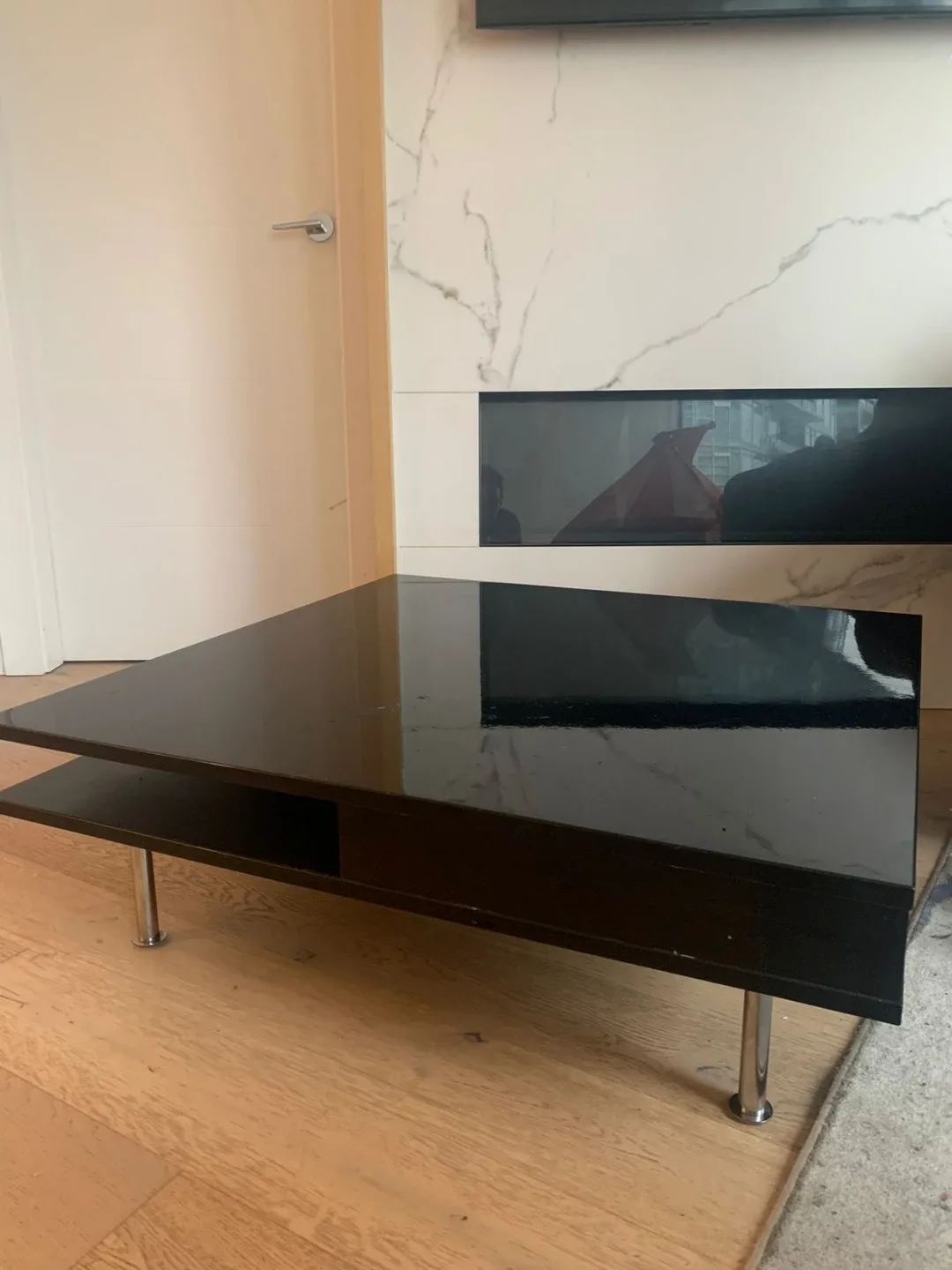 IKEA Black Lacquer Coffee Table
