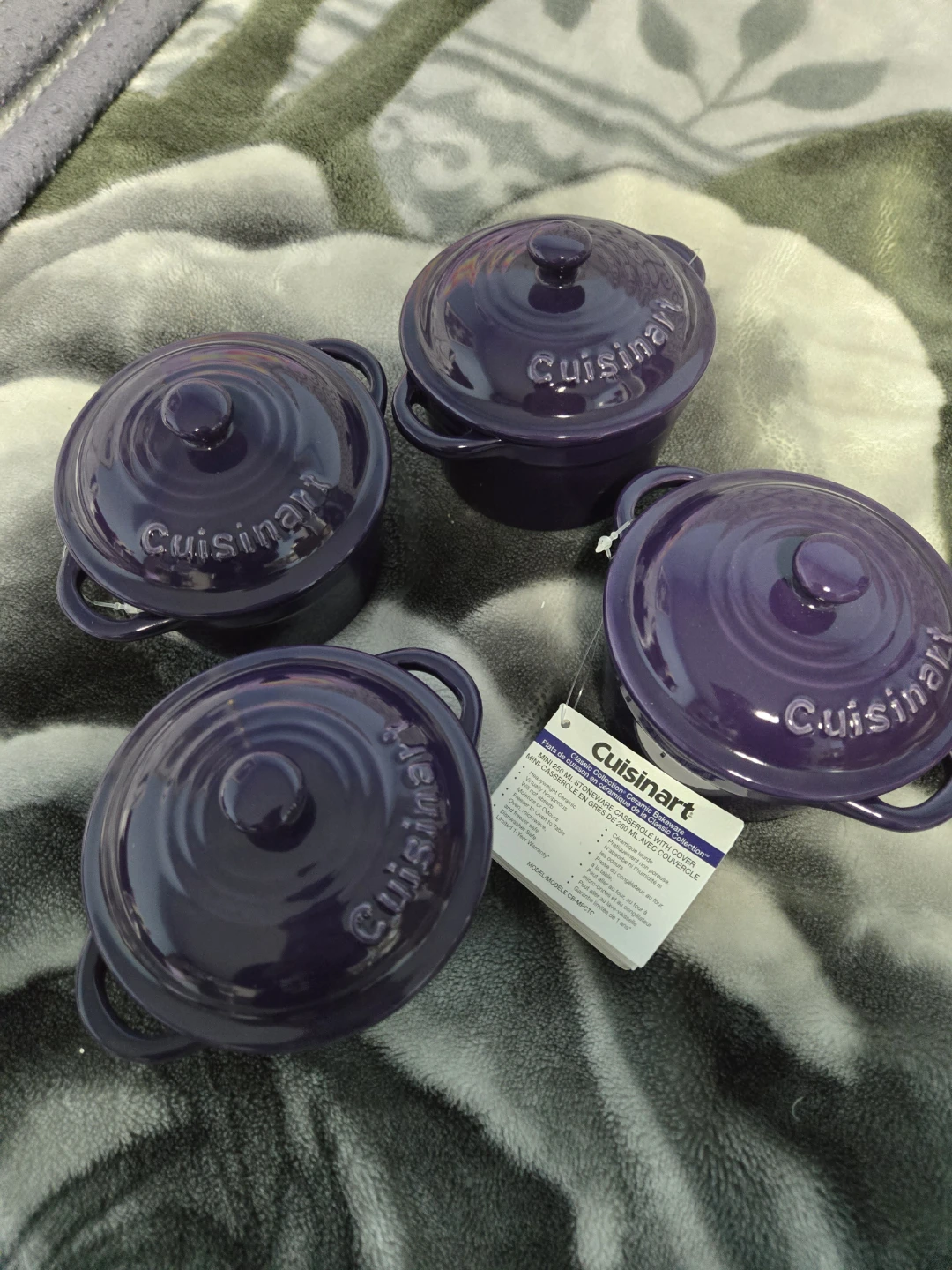 Cuisinart Mini Stoneware Casserole with Cover - Purple