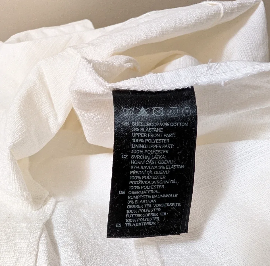 H&M Size 2 White Fringe Dress #cleanout image indicator(3)