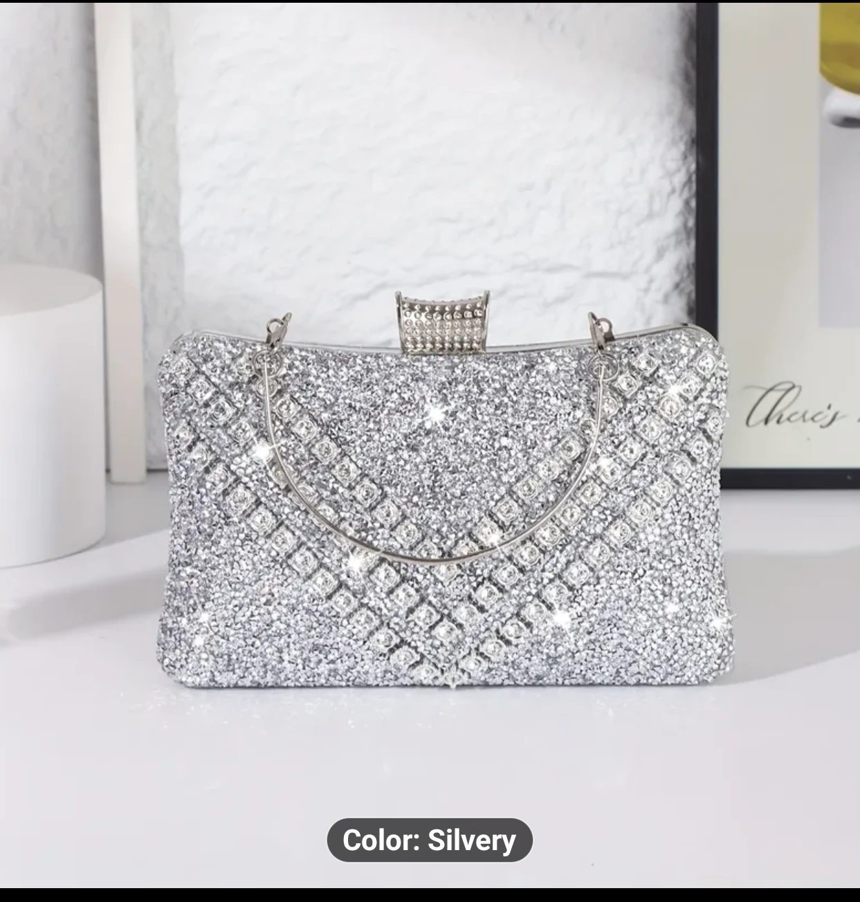 Silver Evening Clutch - photo 4
