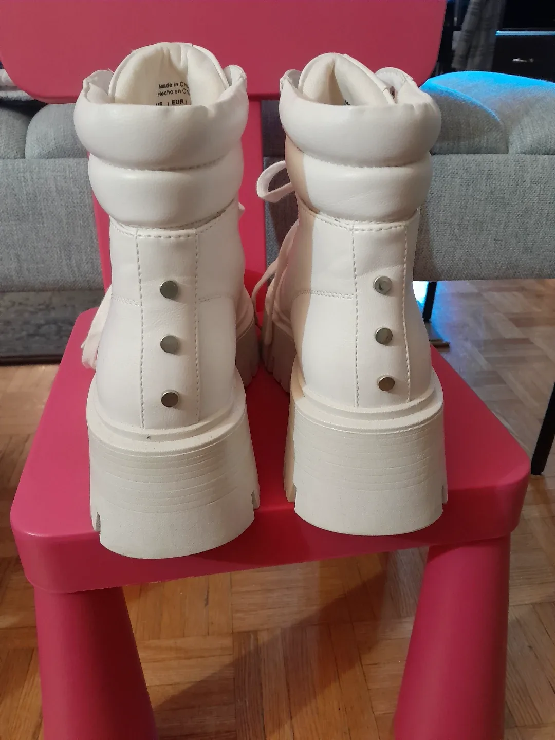 Call It Spring White Boots - Size 9