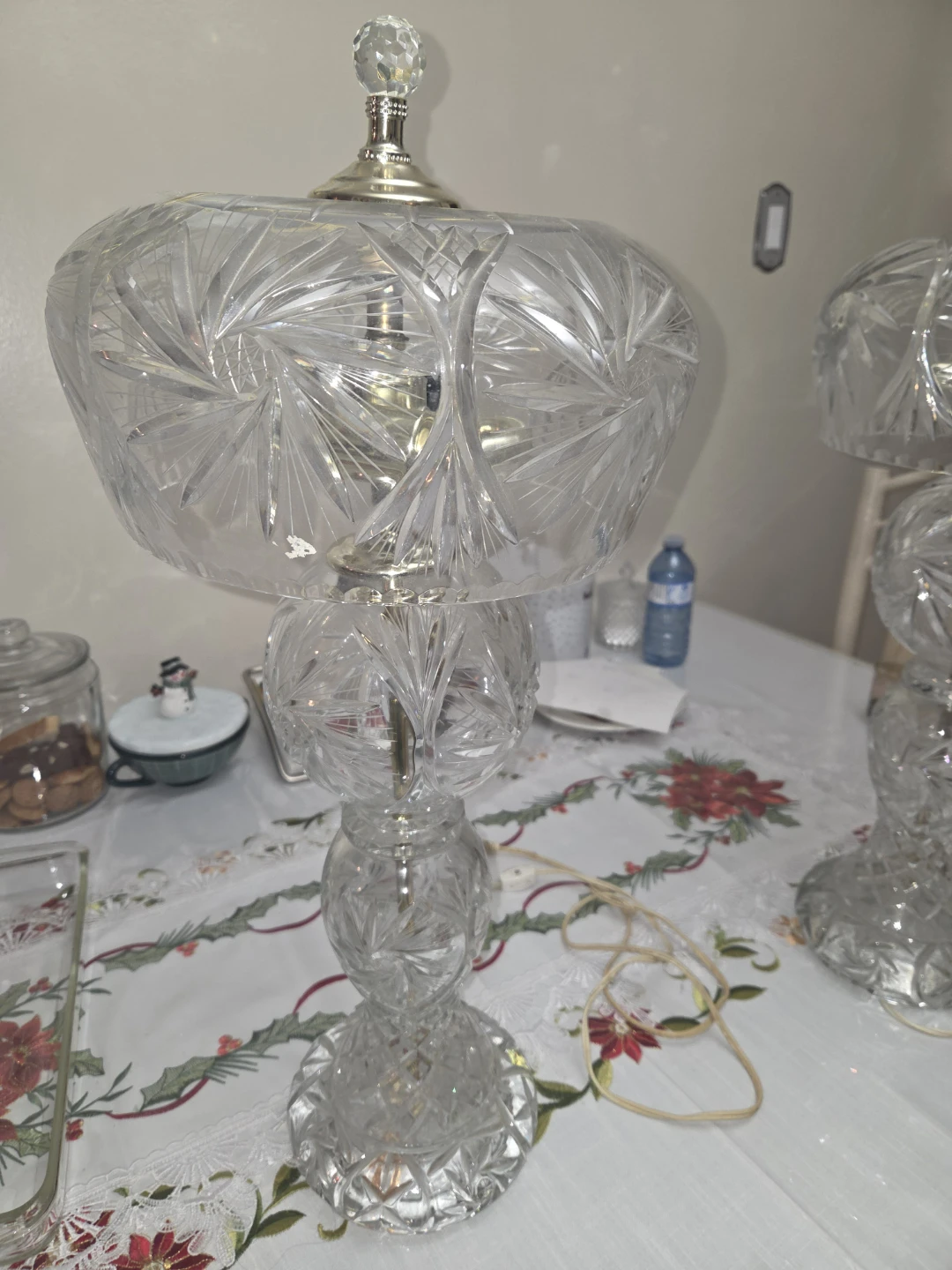 Crystal Table Lamps - Set of 2