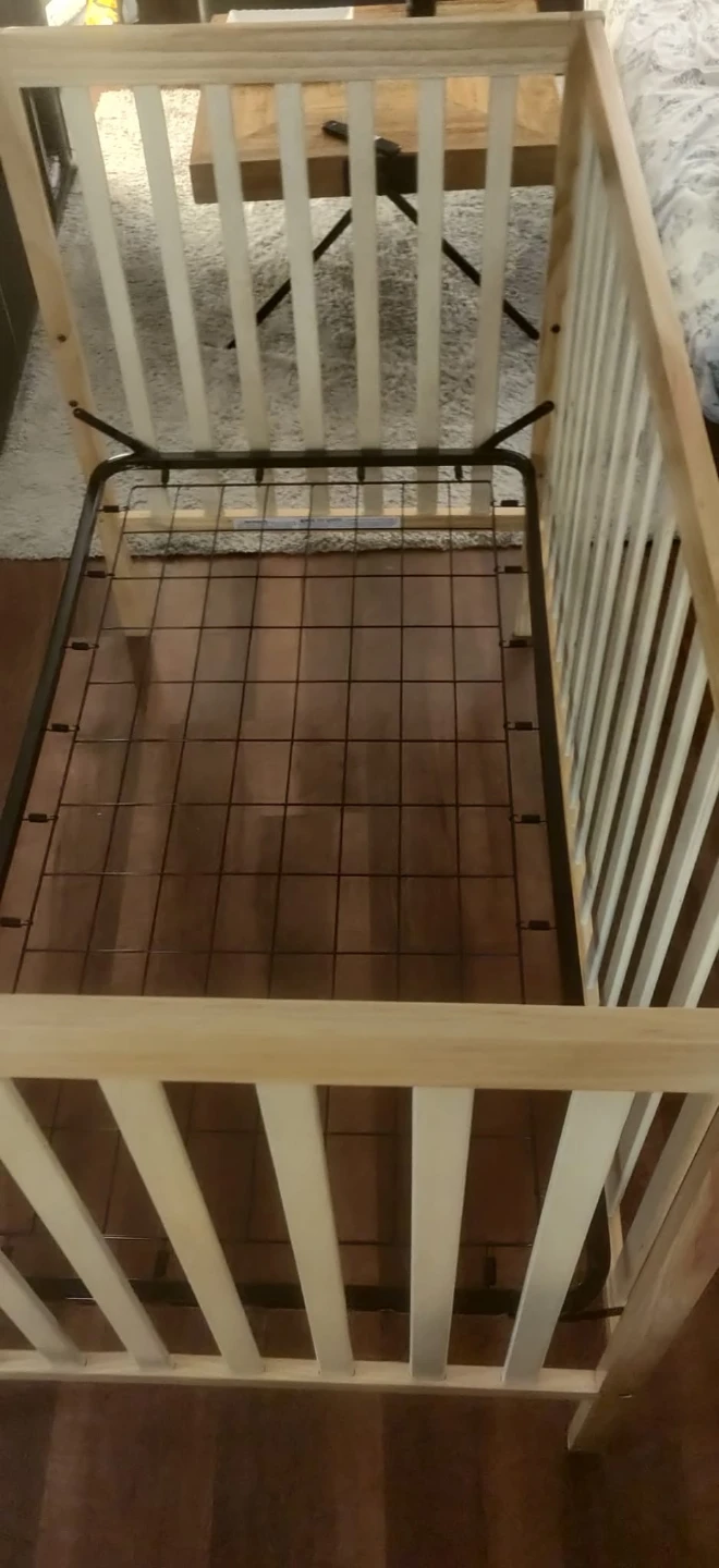 IKEA SNIGLAR Crib, Beech, 70x132 cm