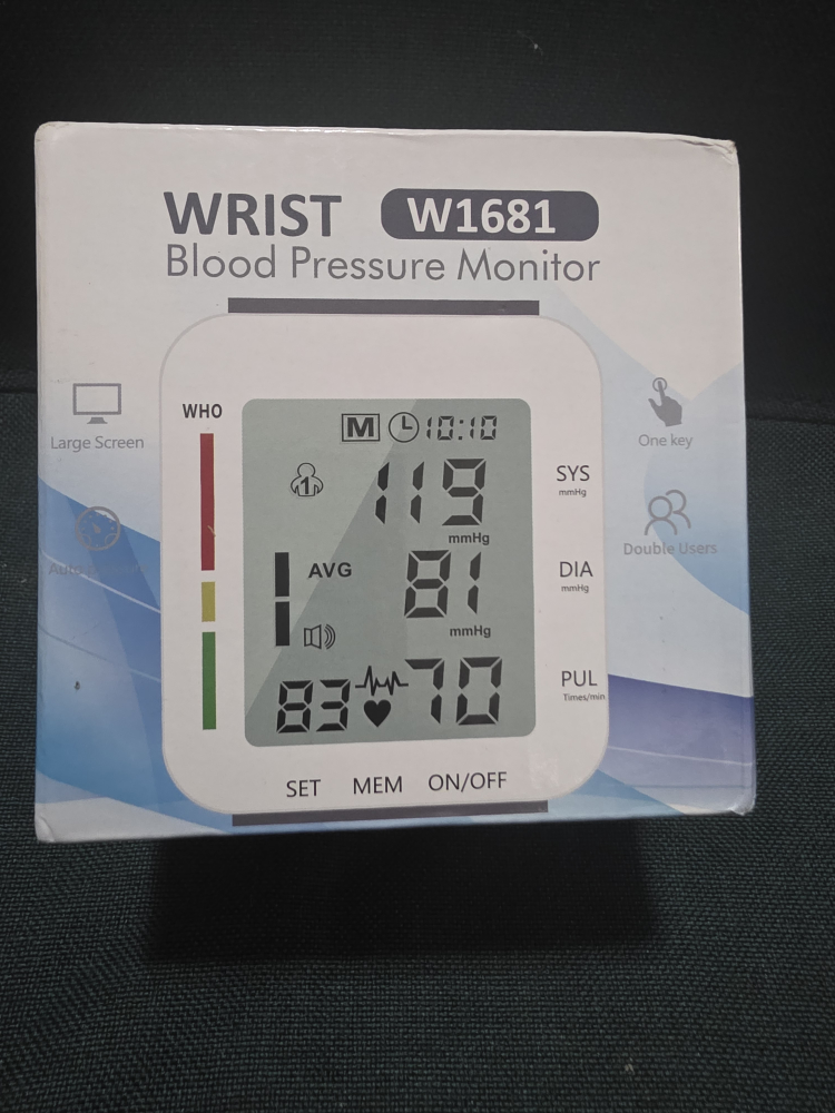WRIST W1681 Blood Pressure Monitor