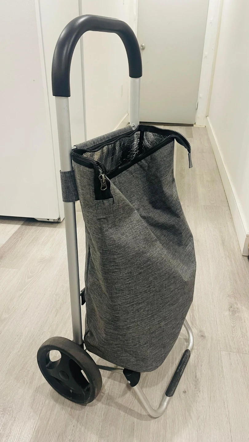 Two Wheeled Shopping Cart - Black & Grey - photo 2