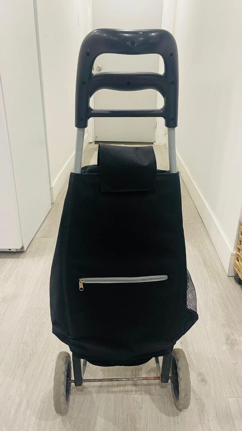 Two Wheeled Shopping Cart - Black & Grey - photo 4