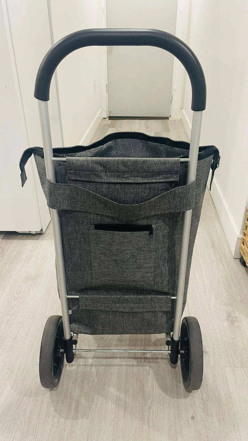 Two Wheeled Shopping Cart - Black & Grey - photo 5