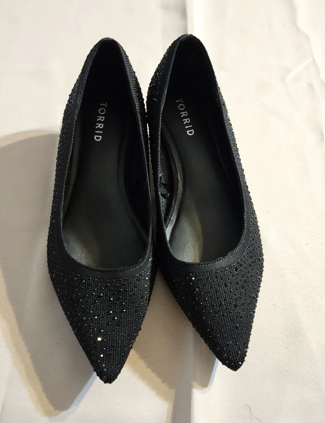 Torrid Black Pointed Toe Kitten Heel - Size 9.5 wide - photo 2