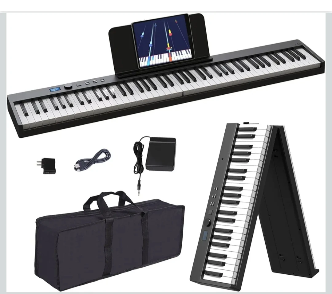 Folding Portable 88-Key Digital Piano Keyboard