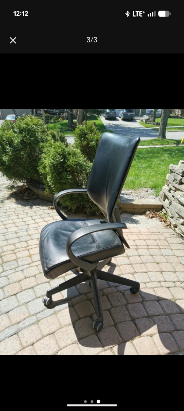 Black Office Chair - Gently Used - photo 2