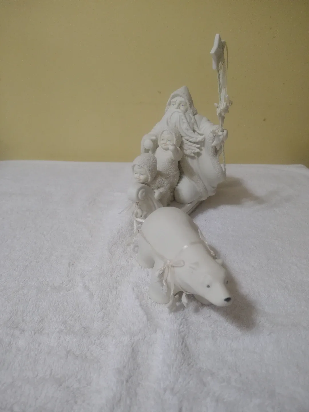 Santa Claus with Sleigh Figurine