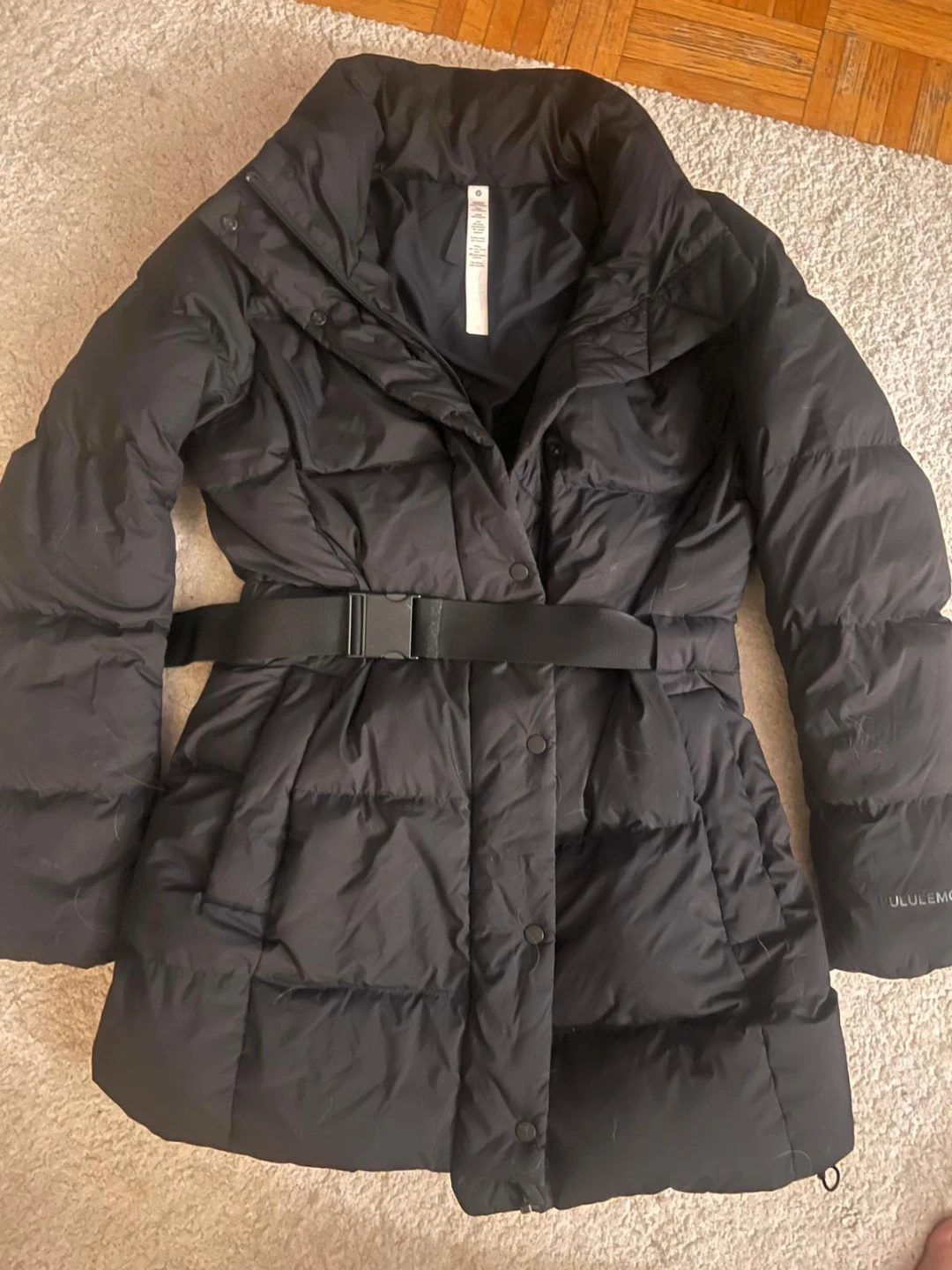 Lululemon Black Down Coat Size 6