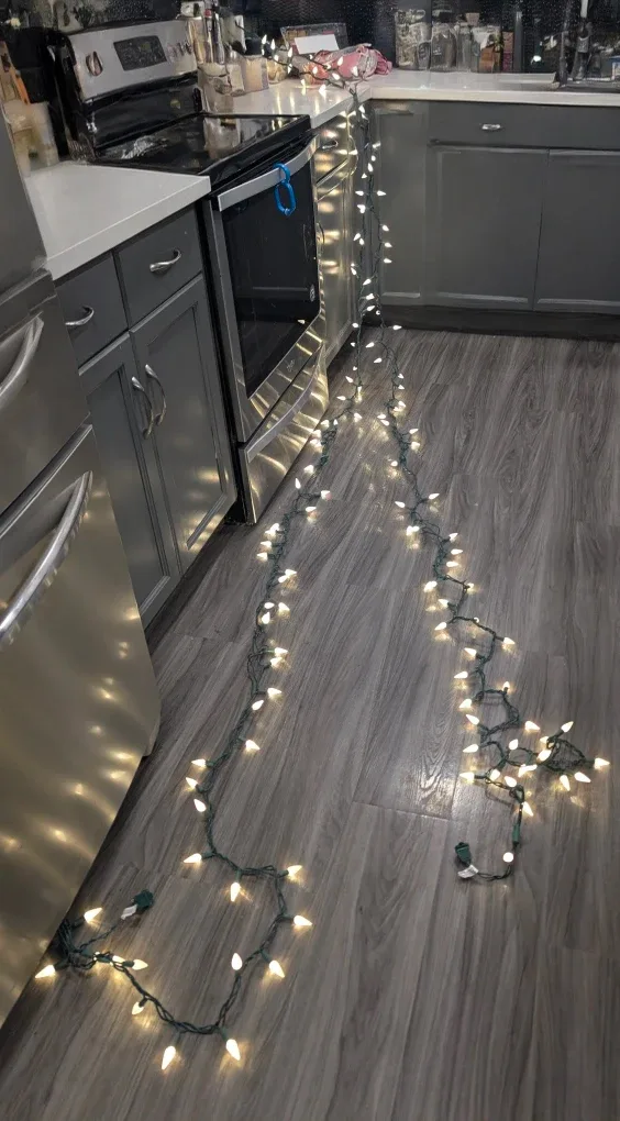 Led bright white Christmas lights $5 each or two for $8 image indicator(2)