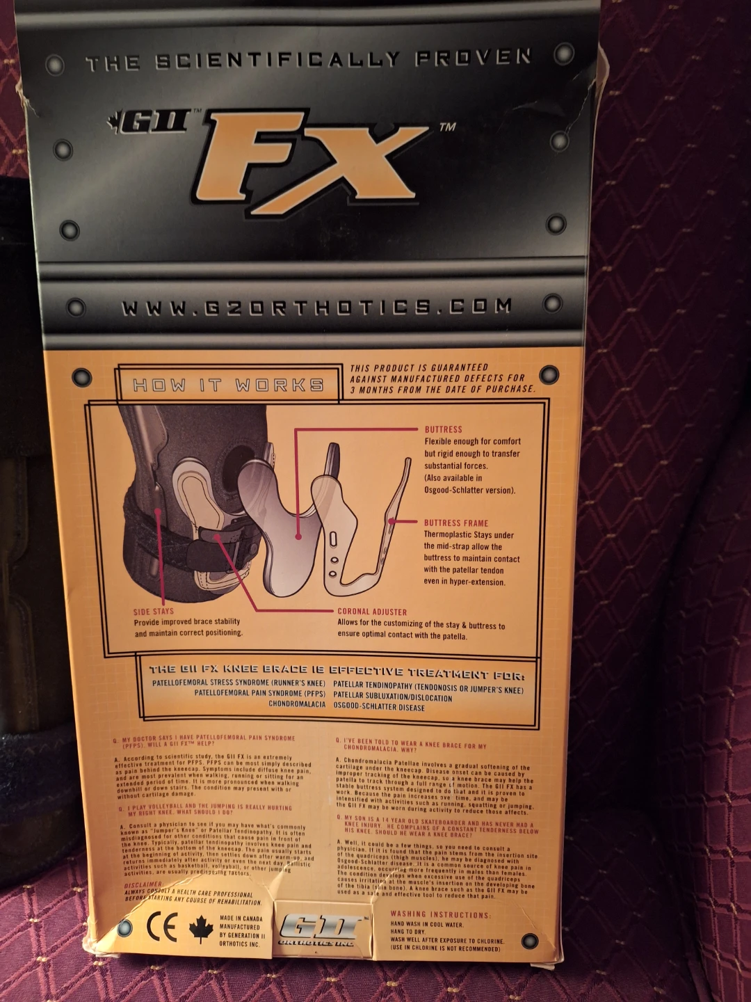 Brand New GII FX Patellar Knee Brace - size XXL - photo 4