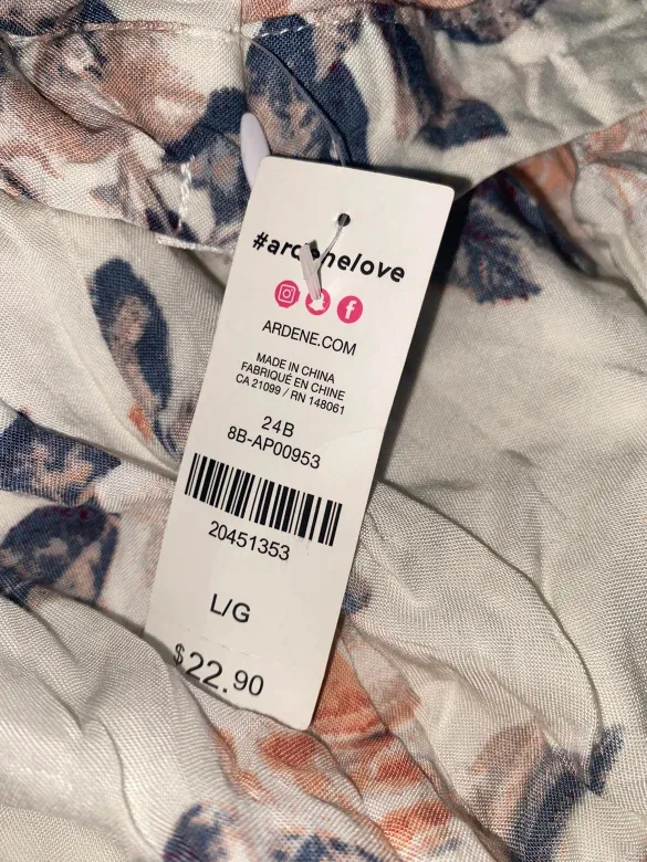 Ardene Floral Skirt - Size L/G