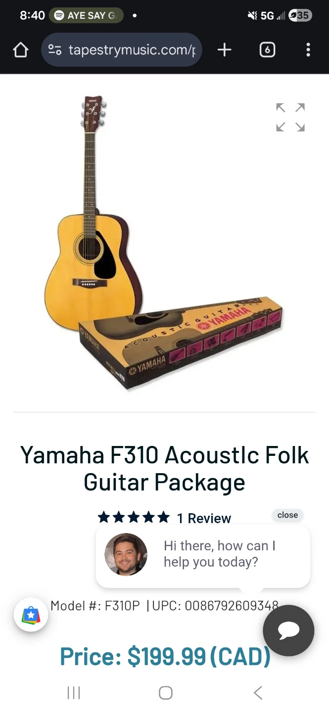 Yamaha F310 Acoustic Guitar - GREAT CONDITION - photo 3