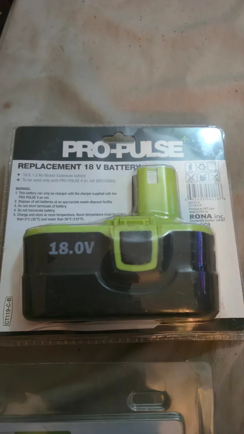 New PRO-PULSE 18V Replacement Battery