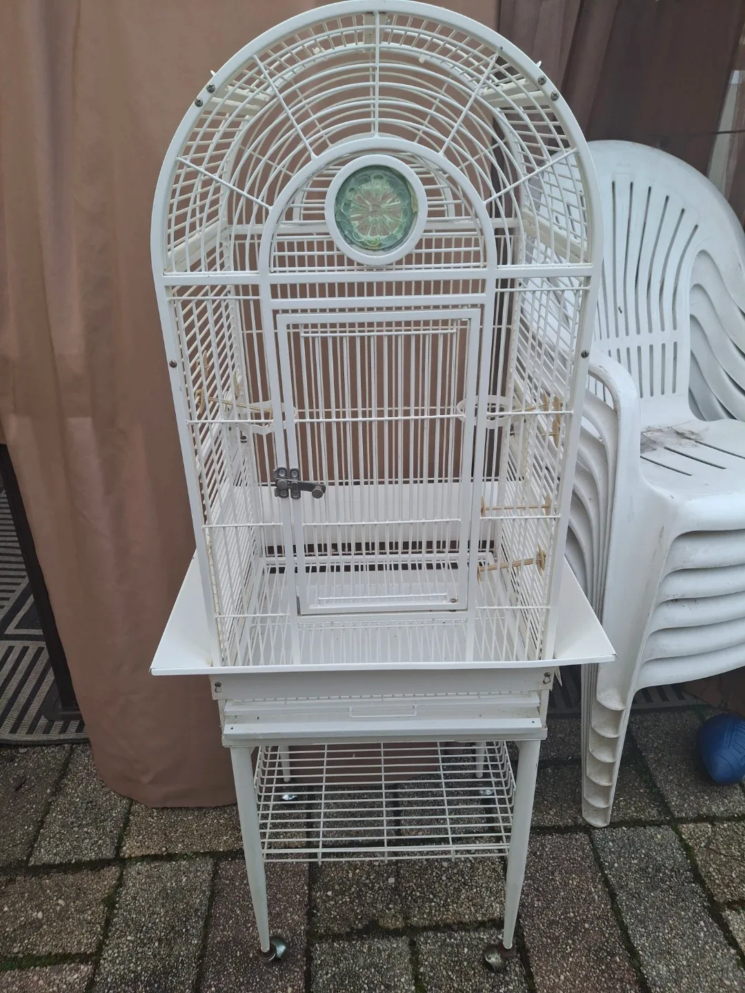 White Bird Cage with Stand image indicator(7)