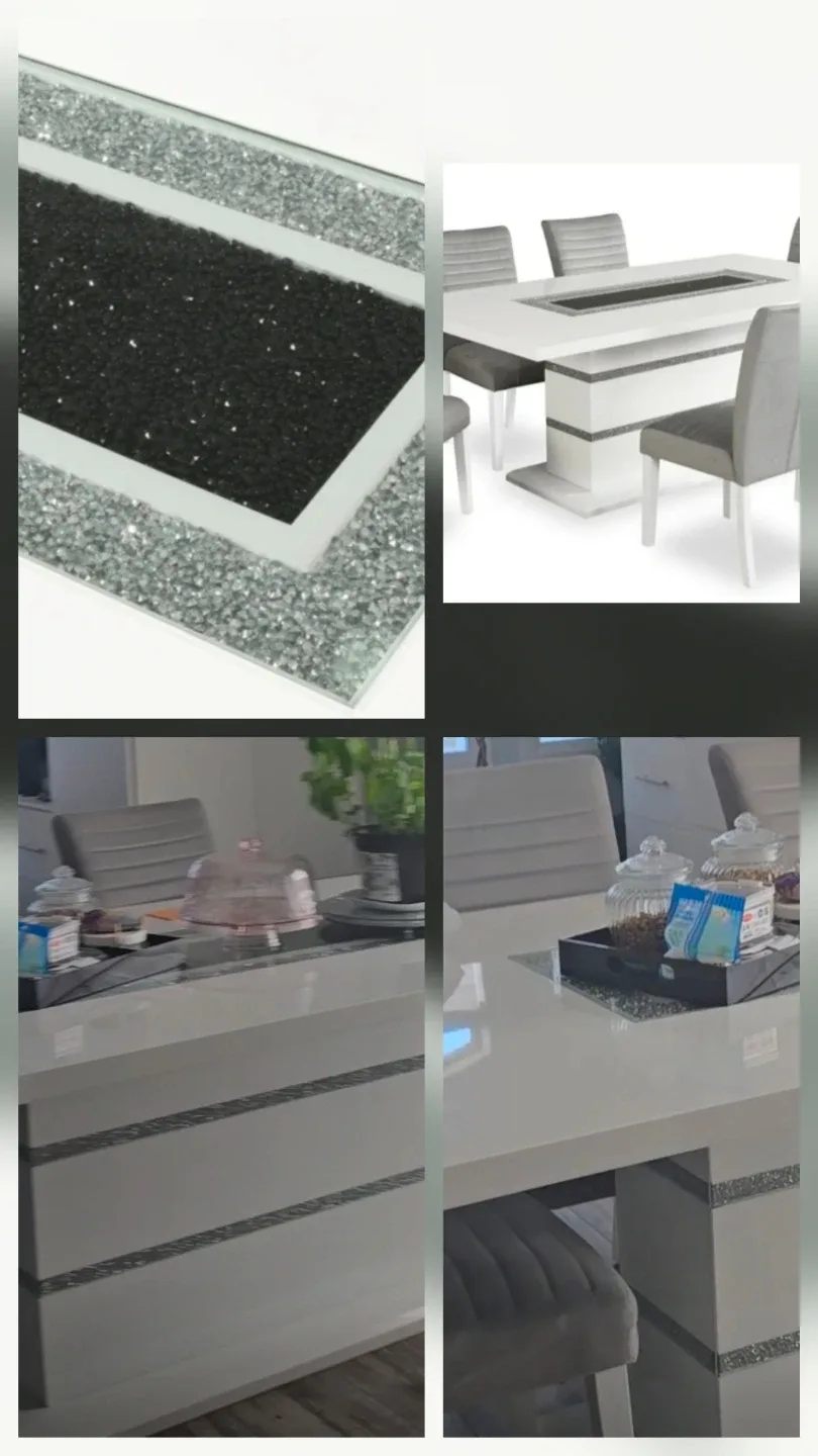 Dining Table Set with 6 Chairs