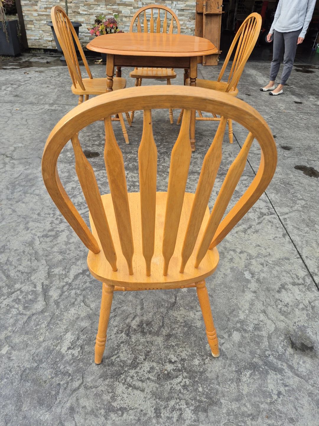 Set of 4 chairs and table - photo 2