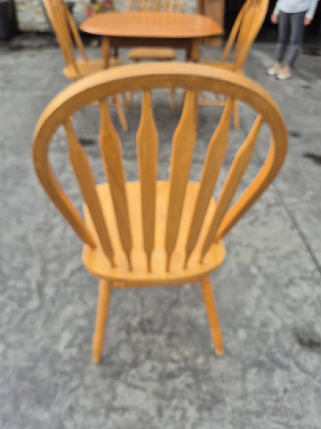 Set of 4 chairs and table - photo 5