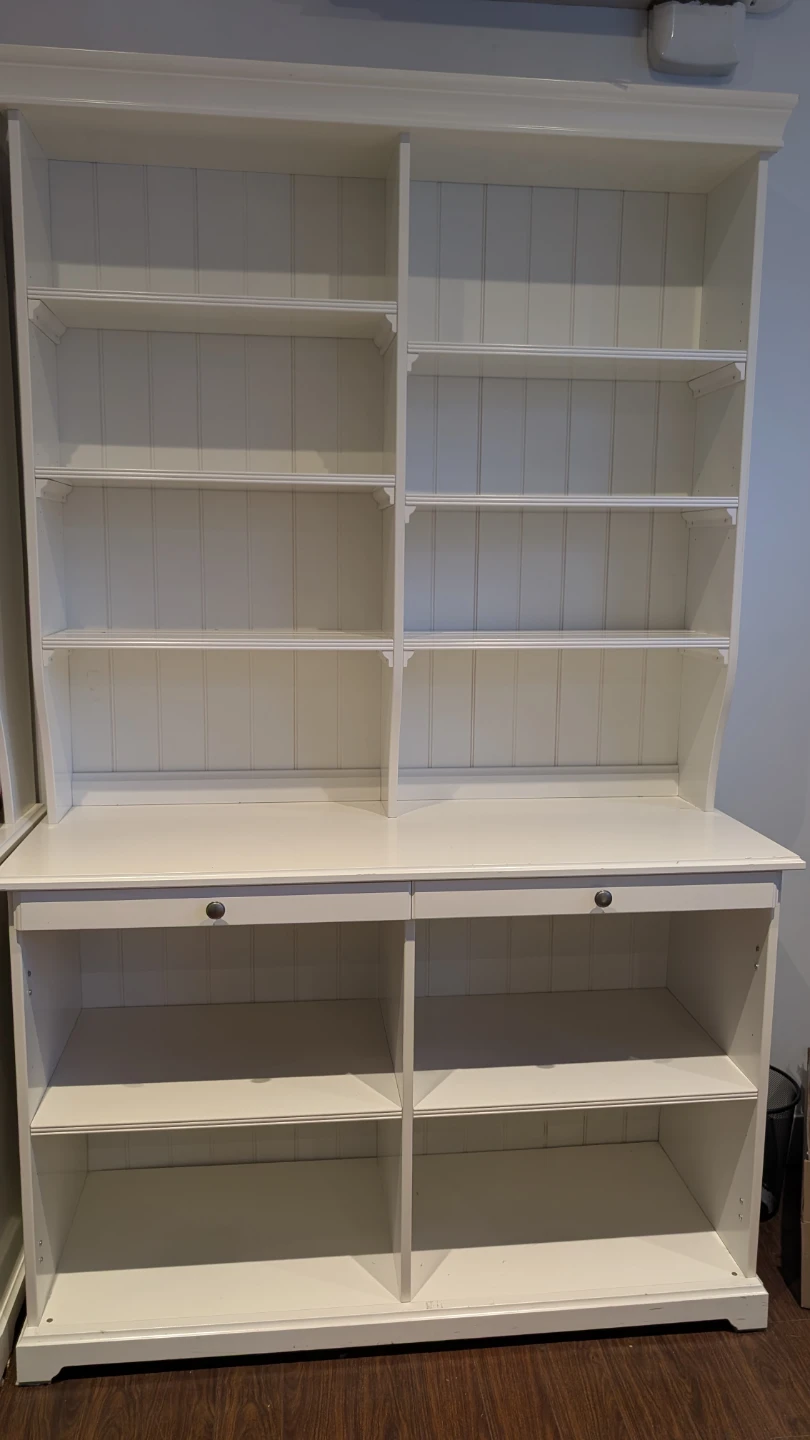 White shelf