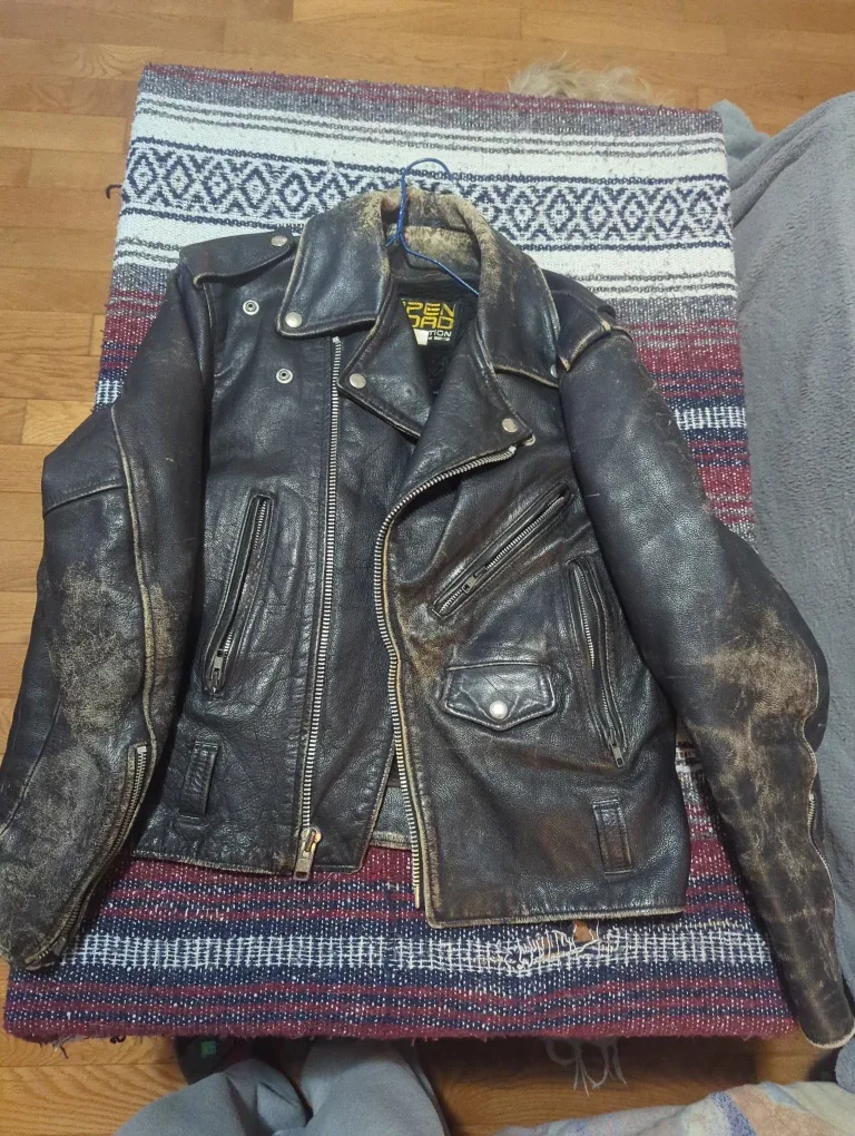 Open Road Leather Motorcycle Jacket