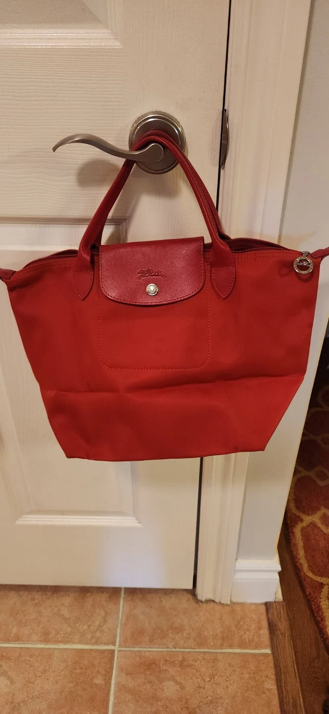 Longchamp Le Pliage Red Tote Bag