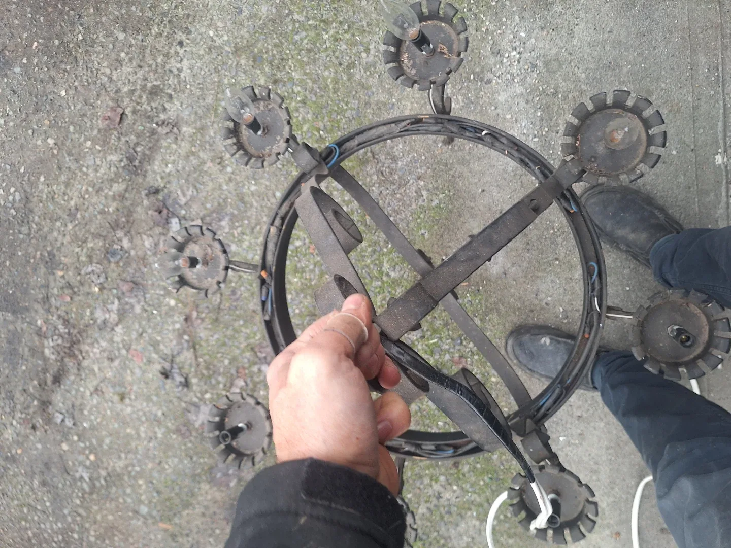 Wrought Iron Chandelier