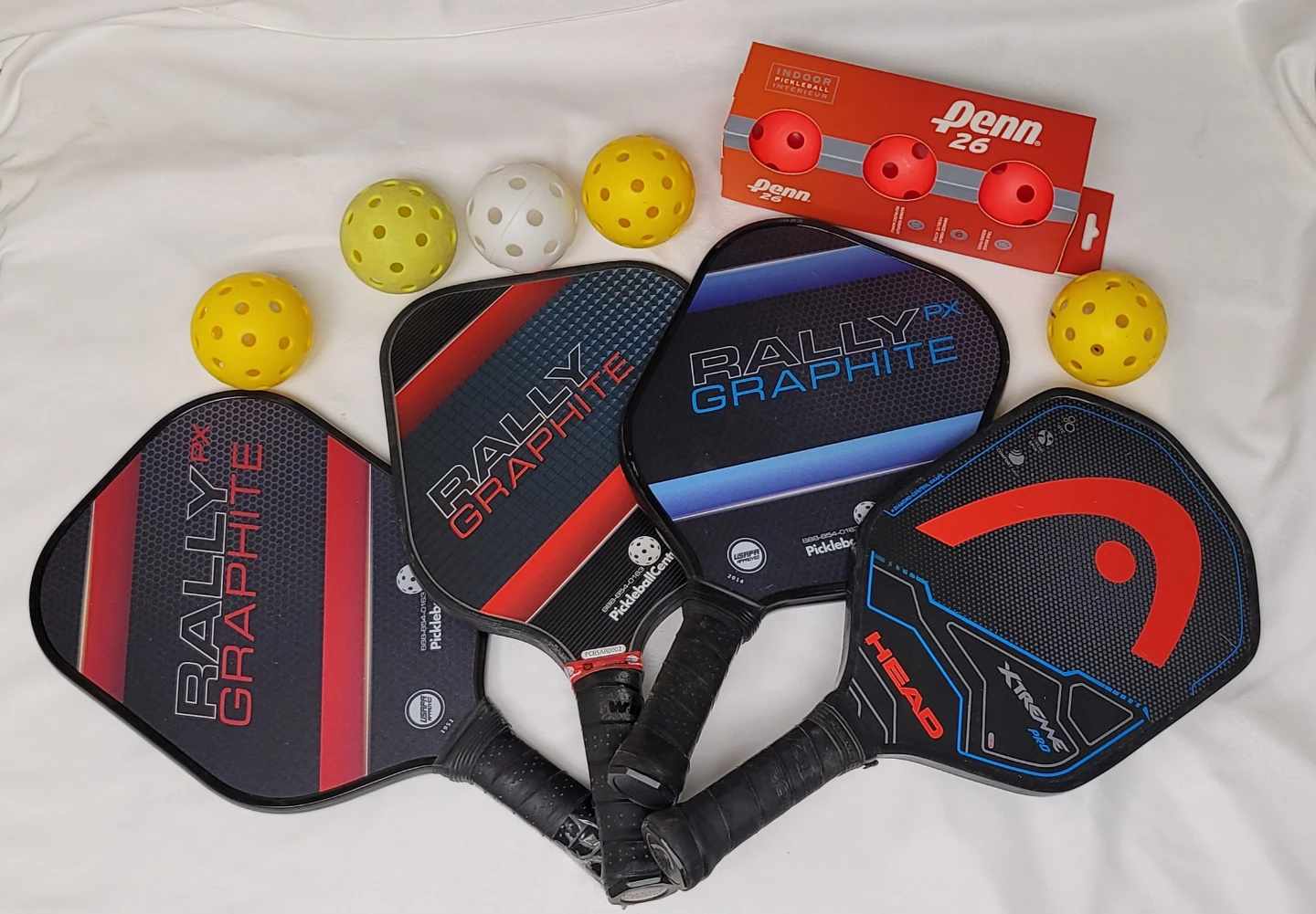 Pickleball Paddles - Rally Graphite & Head Xtreme