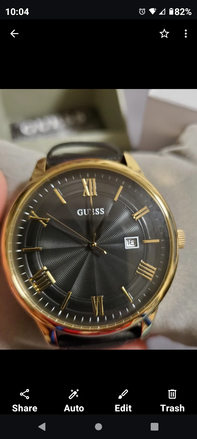 Guess Men's Watch U0972G2 - Black & Gold (Brand New)