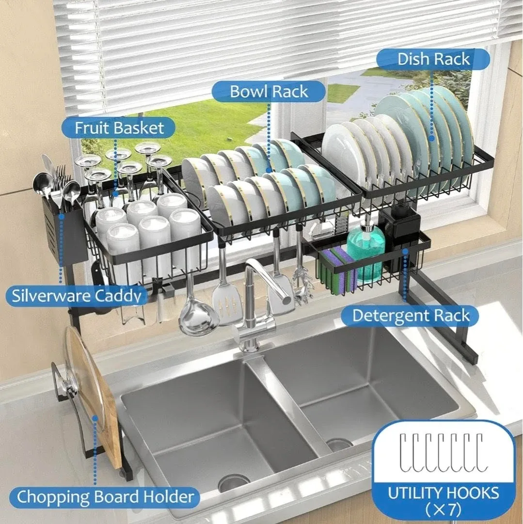Over-the-Sink Dish Drying Rack image indicator(5)